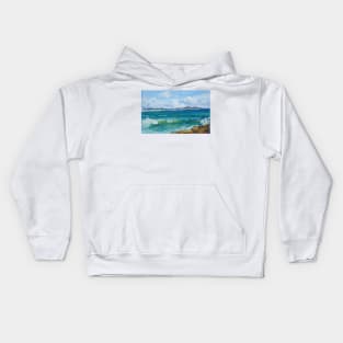 Bartletts Beach 2 - plein air Kids Hoodie